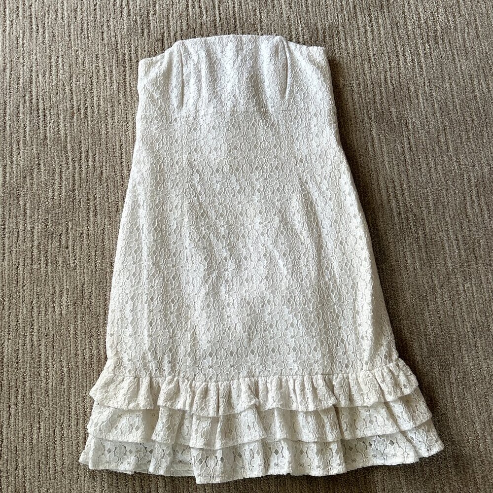 LILLY PULITZER ~ FRANCO RESORT PETAL PUSHER DRESS ~ 6 ~ White - Picture 4 of 13